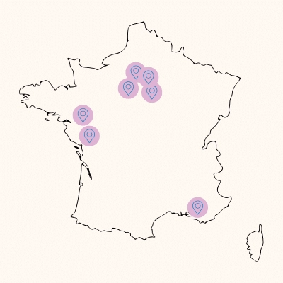 carte des agences Saveurs et Vie avec franchise
