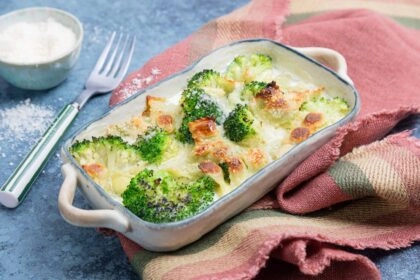 Gratin de ravioles brocoli