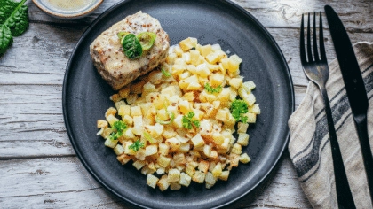 Paupiette de veau à l'ancienne et pommes de terre bio sans sucre ajouté