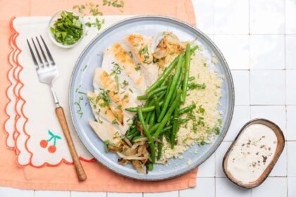 Filet de poulet haricots vert