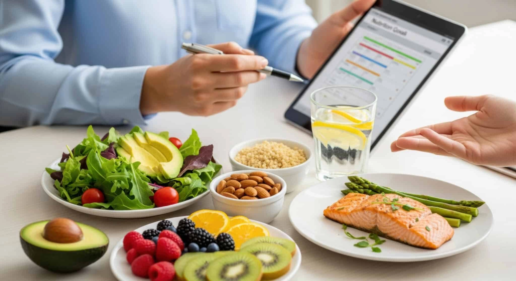 diététicienne qui partage des conseils nutritionnels
